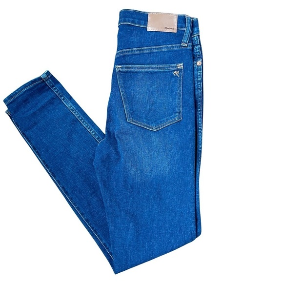 Madewell 10" High-Rise Skinny Crop Jeans Smithley Wash "Magic Pockets" Sz 26 EUC - Picture 12 of 15